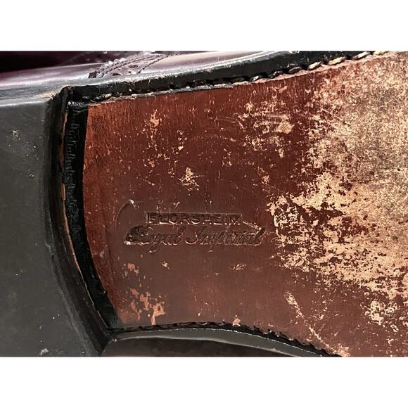 FLORSHEIM IMPERIAL Men's Leather Dress Shoes Blucher Brown Cordovan VTG USA 10D - Picture 9 of 15